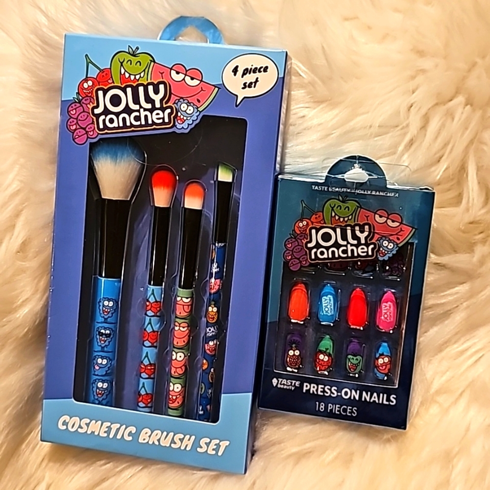 SOLD SOLD SOLD NIB Jolly Rancher Bundle Makeup Brushes and Nail ๐
Kit - Picture 8 of 12